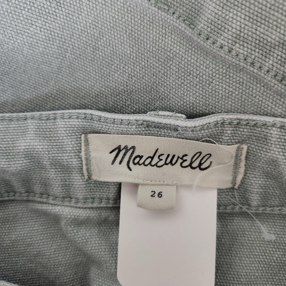Madewell Light Green High Waisted Jean Mini Skirt 26 - Picture 7 of 8